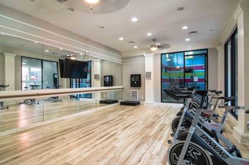 a home gym is a great way to save money. take a look at the top home at Elme Druid Hills, Georgia, 30329